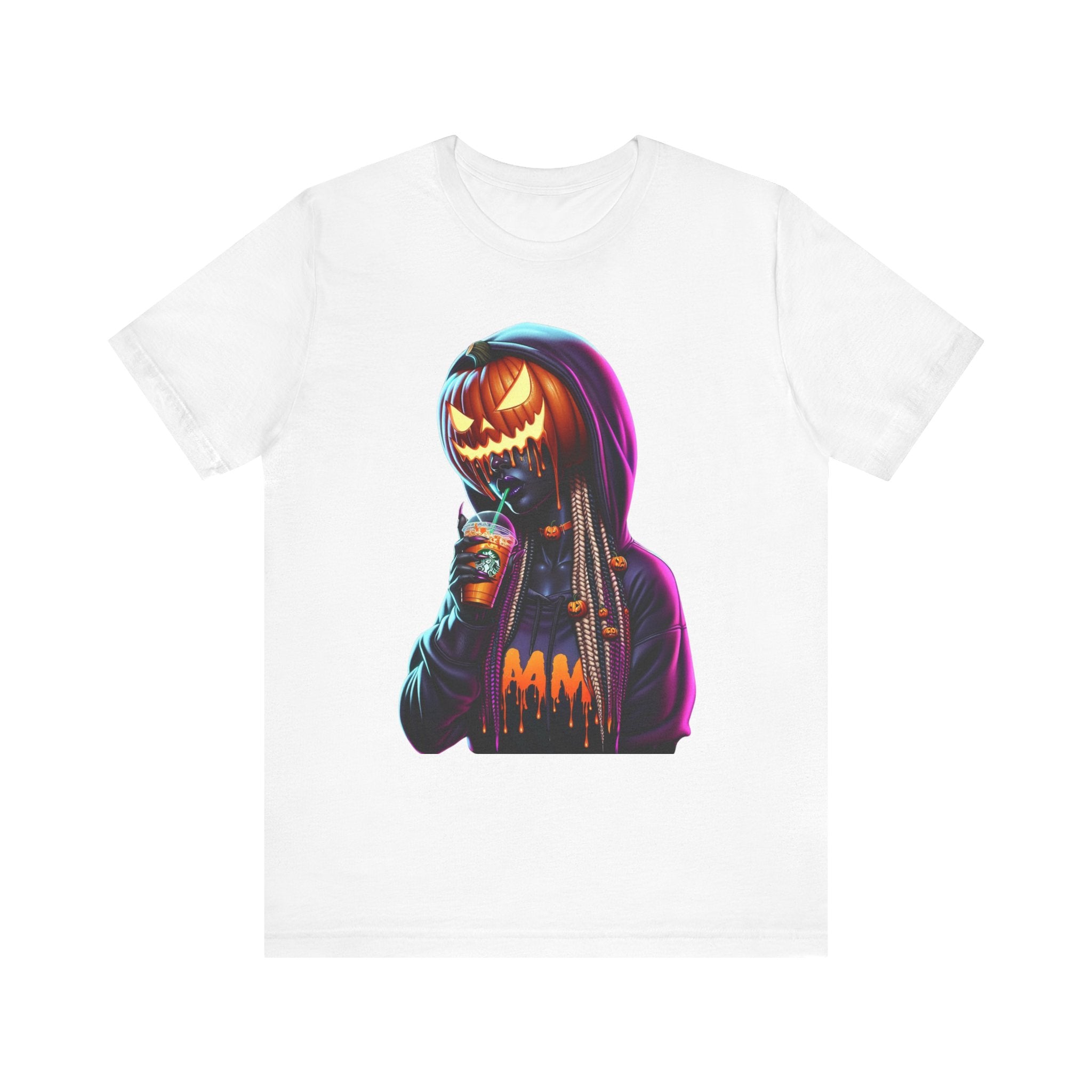 Pumpkin Head Glam Halloween Graphic Tee – Unisex Streetwear T-Shirt