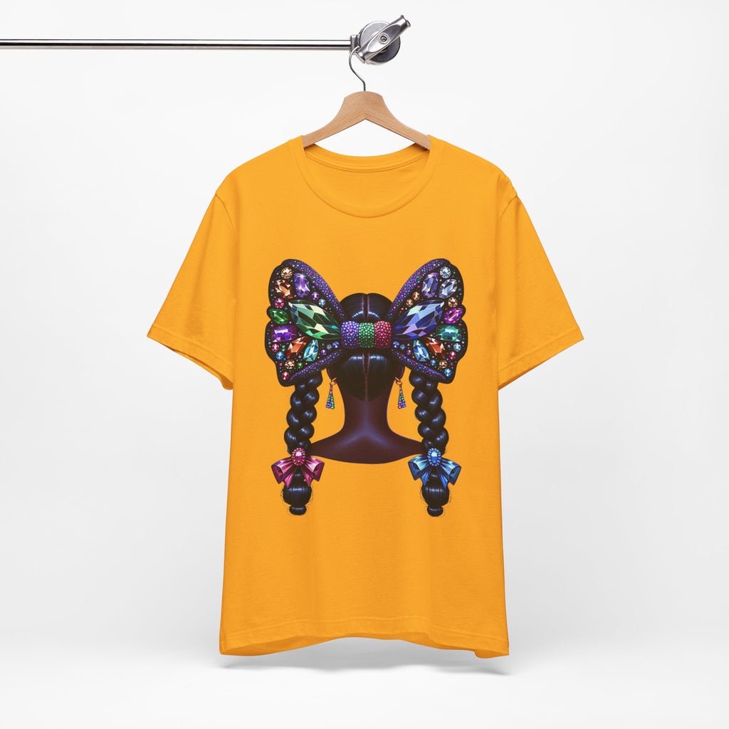 Butterfly Bow Beauty Tee – Black Girl Magic Graphic Shirt