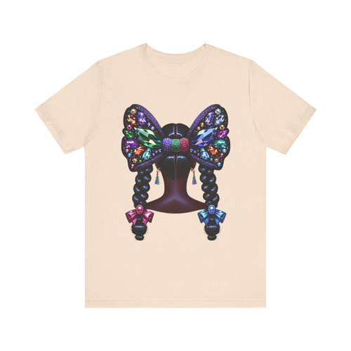 Butterfly Bow Beauty Tee – Black Girl Magic Graphic Shirt