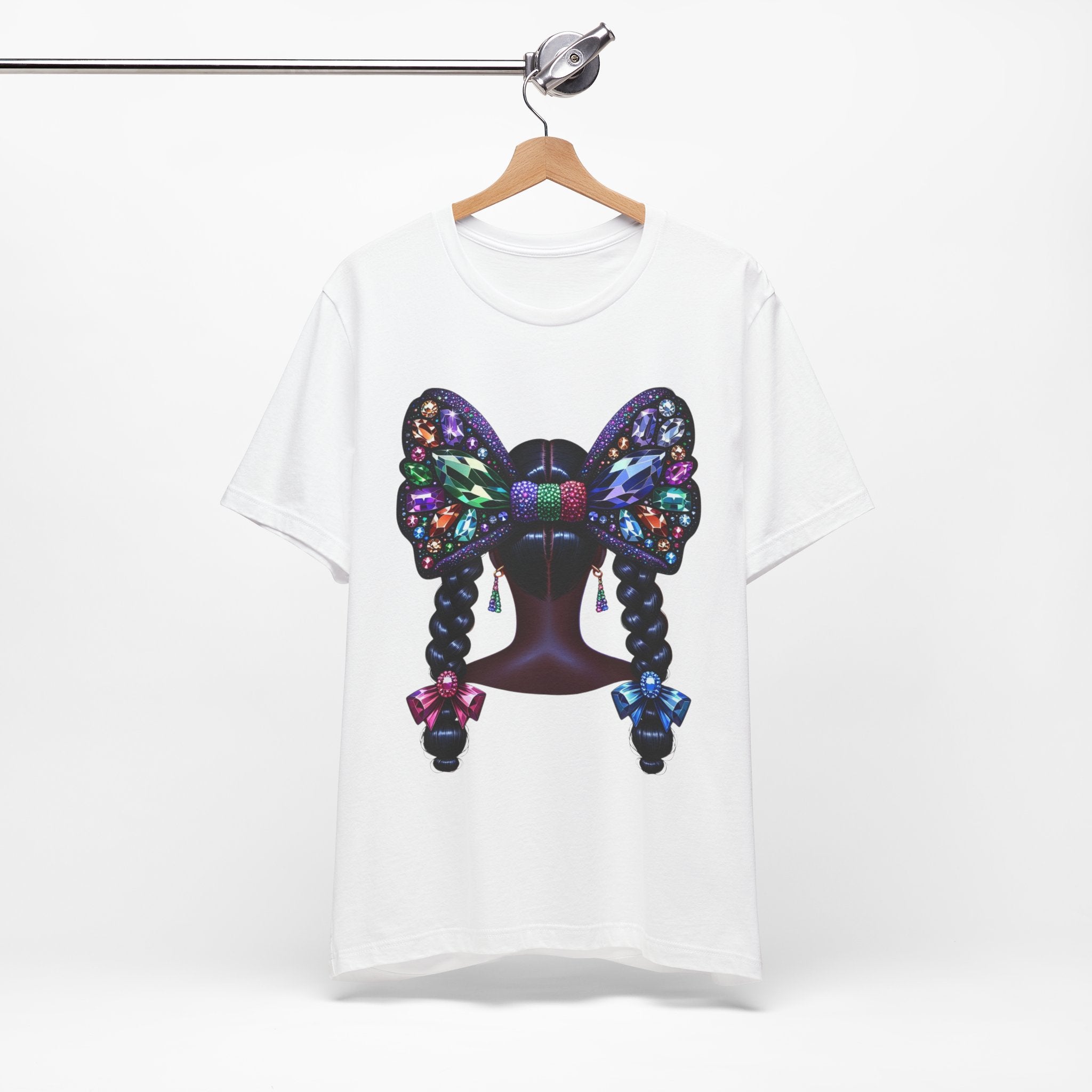 Butterfly Bow Beauty Tee – Black Girl Magic Graphic Shirt