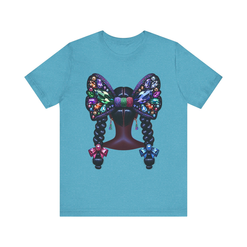 Butterfly Bow Beauty Tee – Black Girl Magic Graphic Shirt