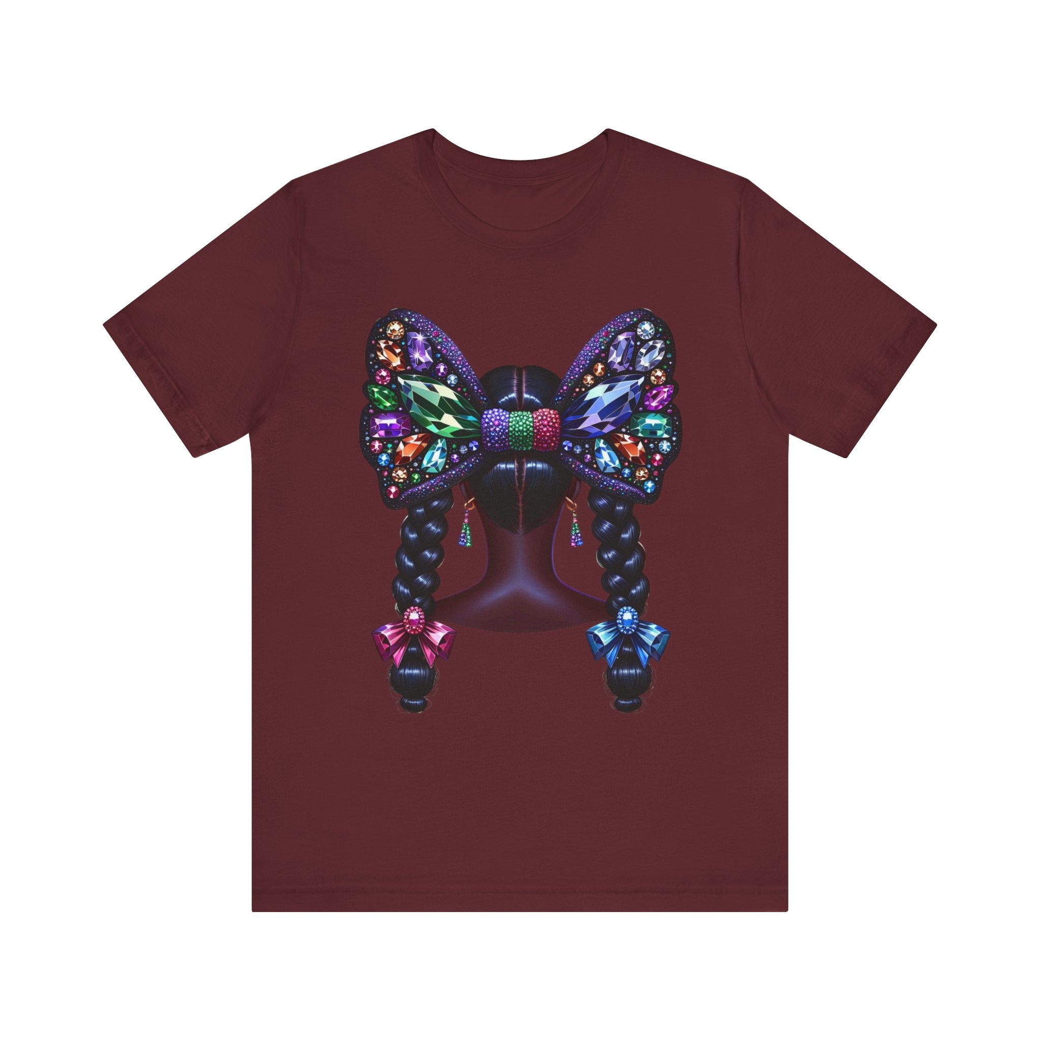 Butterfly Bow Beauty Tee – Black Girl Magic Graphic Shirt