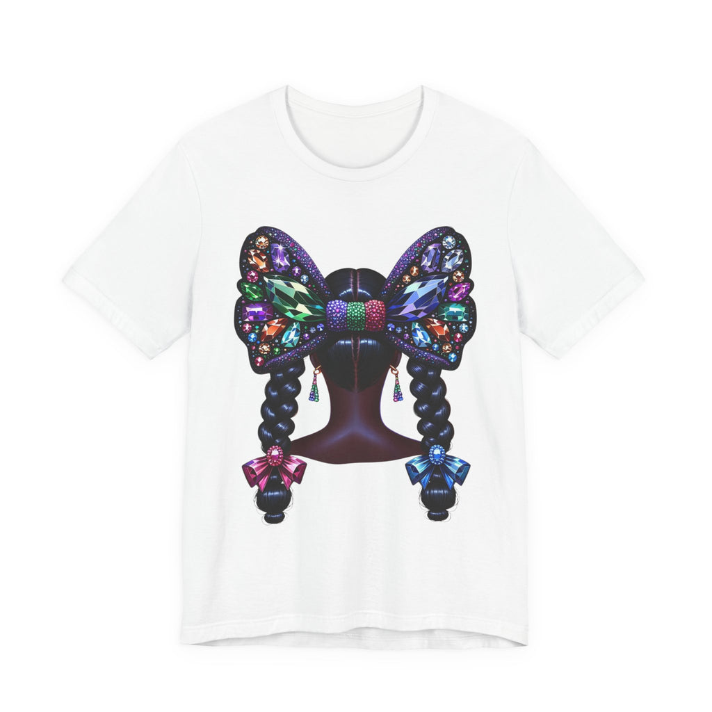 Butterfly Bow Beauty Tee – Black Girl Magic Graphic Shirt