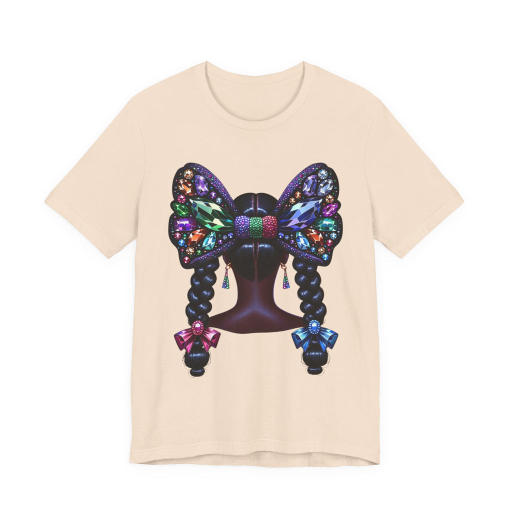 Butterfly Bow Beauty Tee – Black Girl Magic Graphic Shirt