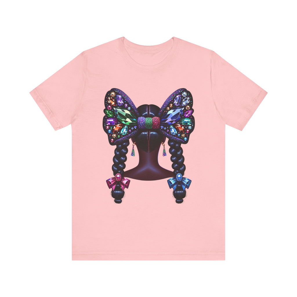 Butterfly Bow Beauty Tee – Black Girl Magic Graphic Shirt