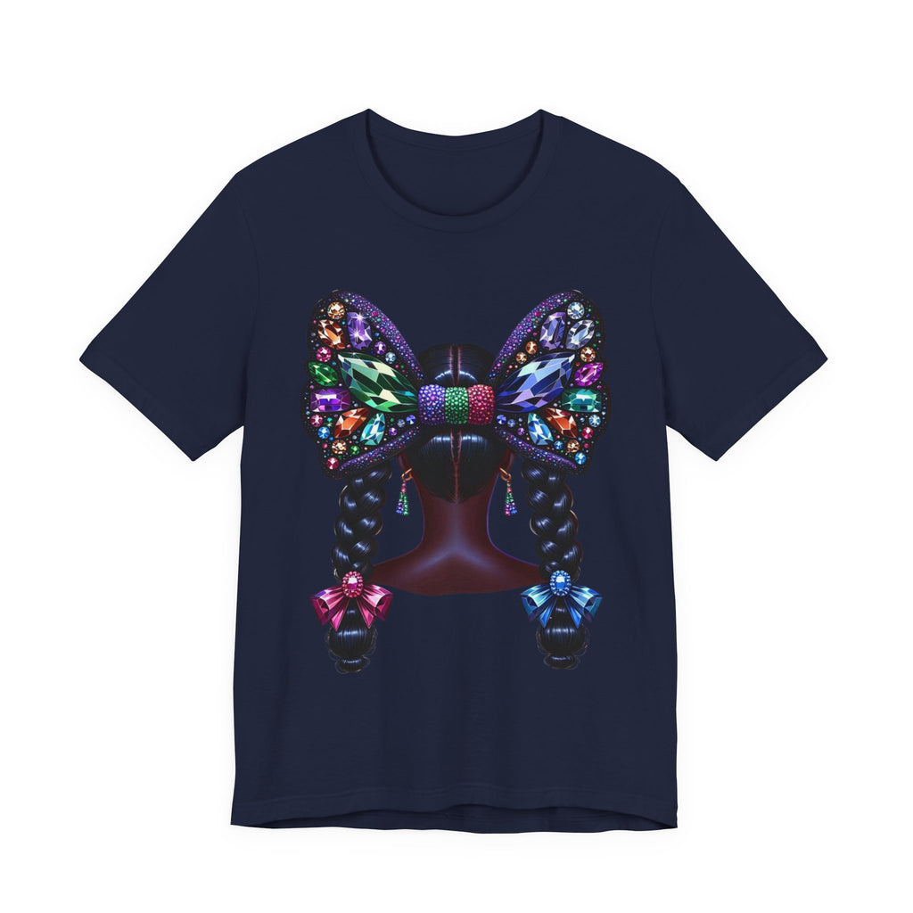 Butterfly Bow Beauty Tee – Black Girl Magic Graphic Shirt