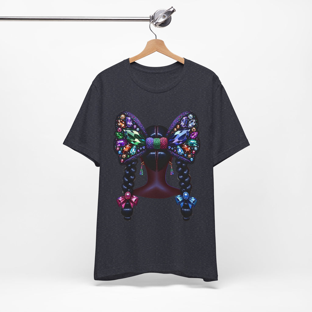 Butterfly Bow Beauty Tee – Black Girl Magic Graphic Shirt