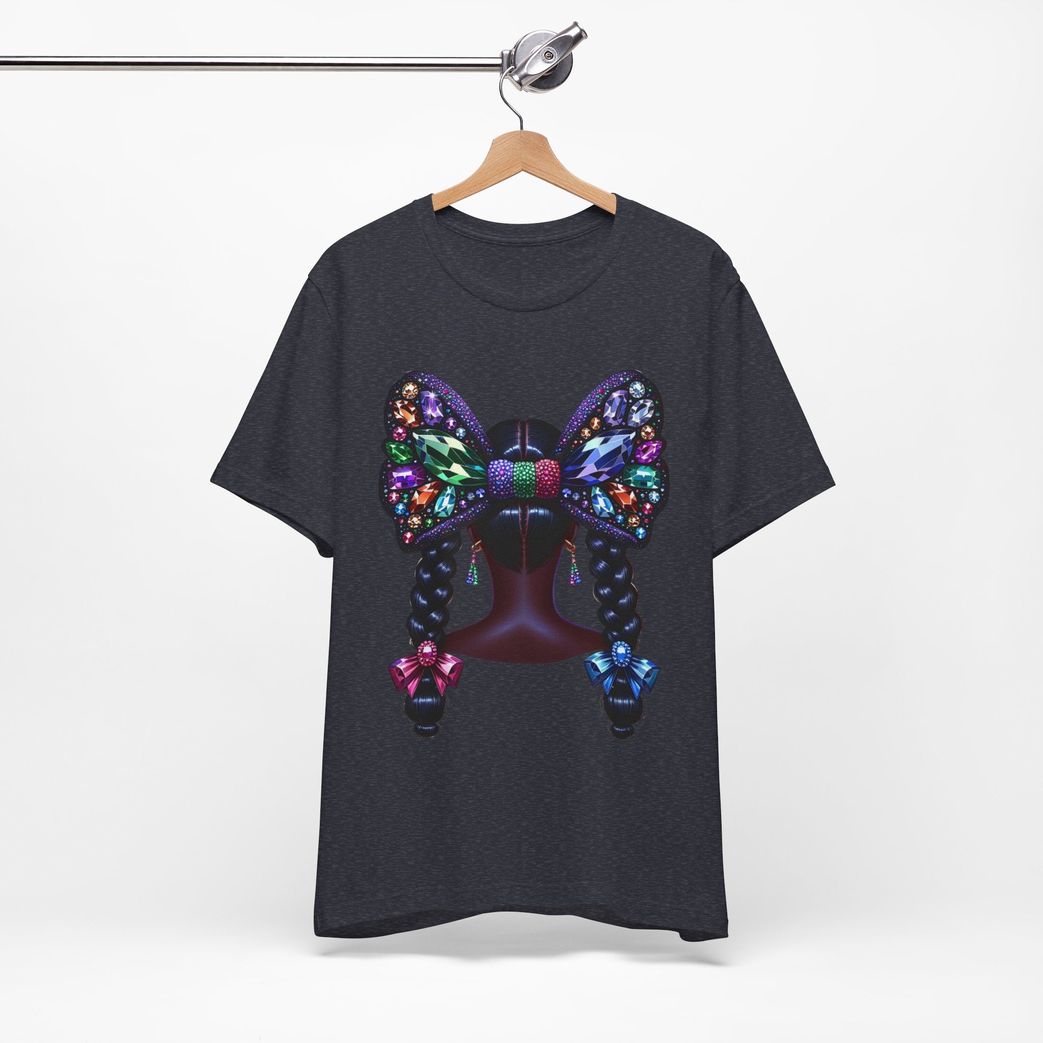 Butterfly Bow Beauty Tee – Black Girl Magic Graphic Shirt