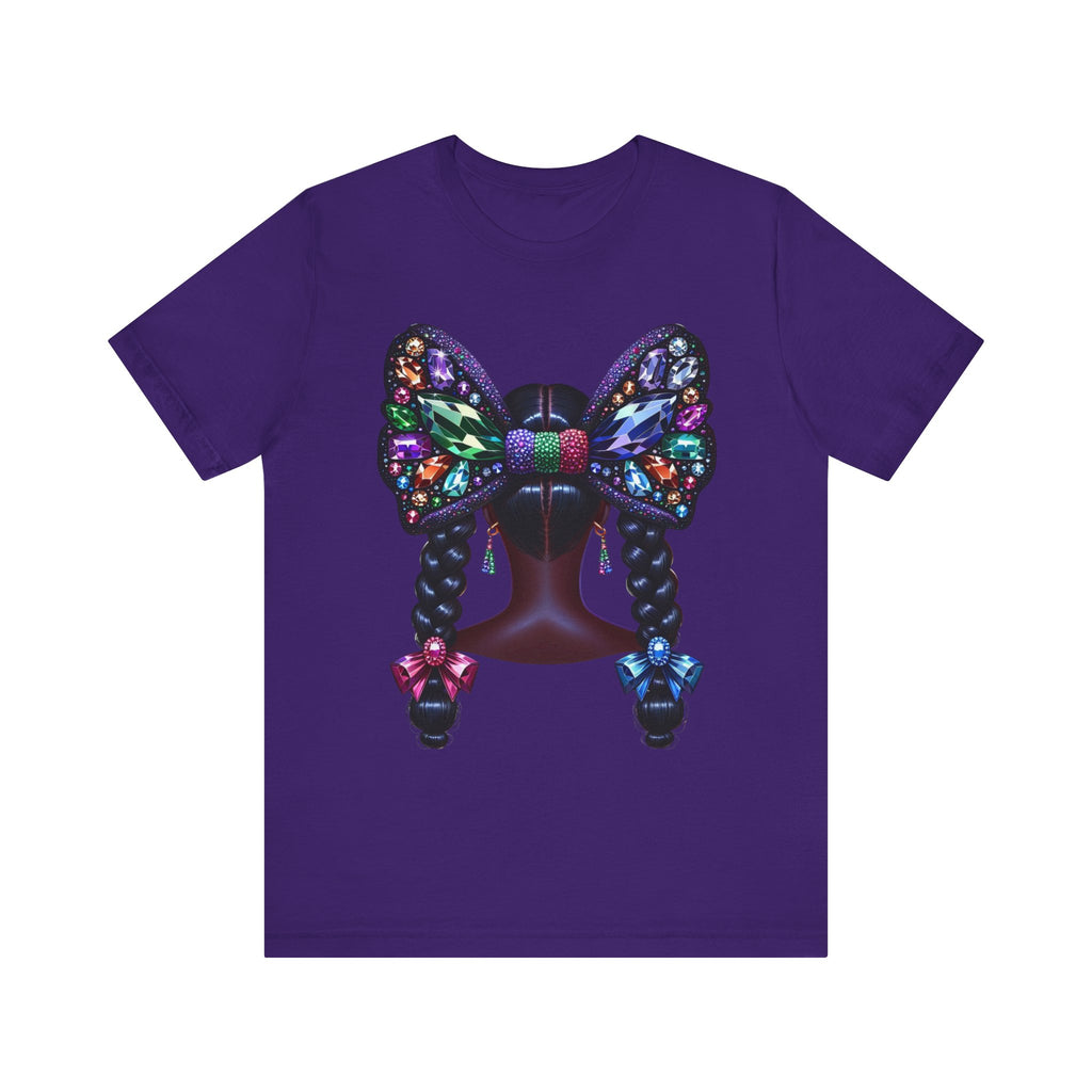 Butterfly Bow Beauty Tee – Black Girl Magic Graphic Shirt