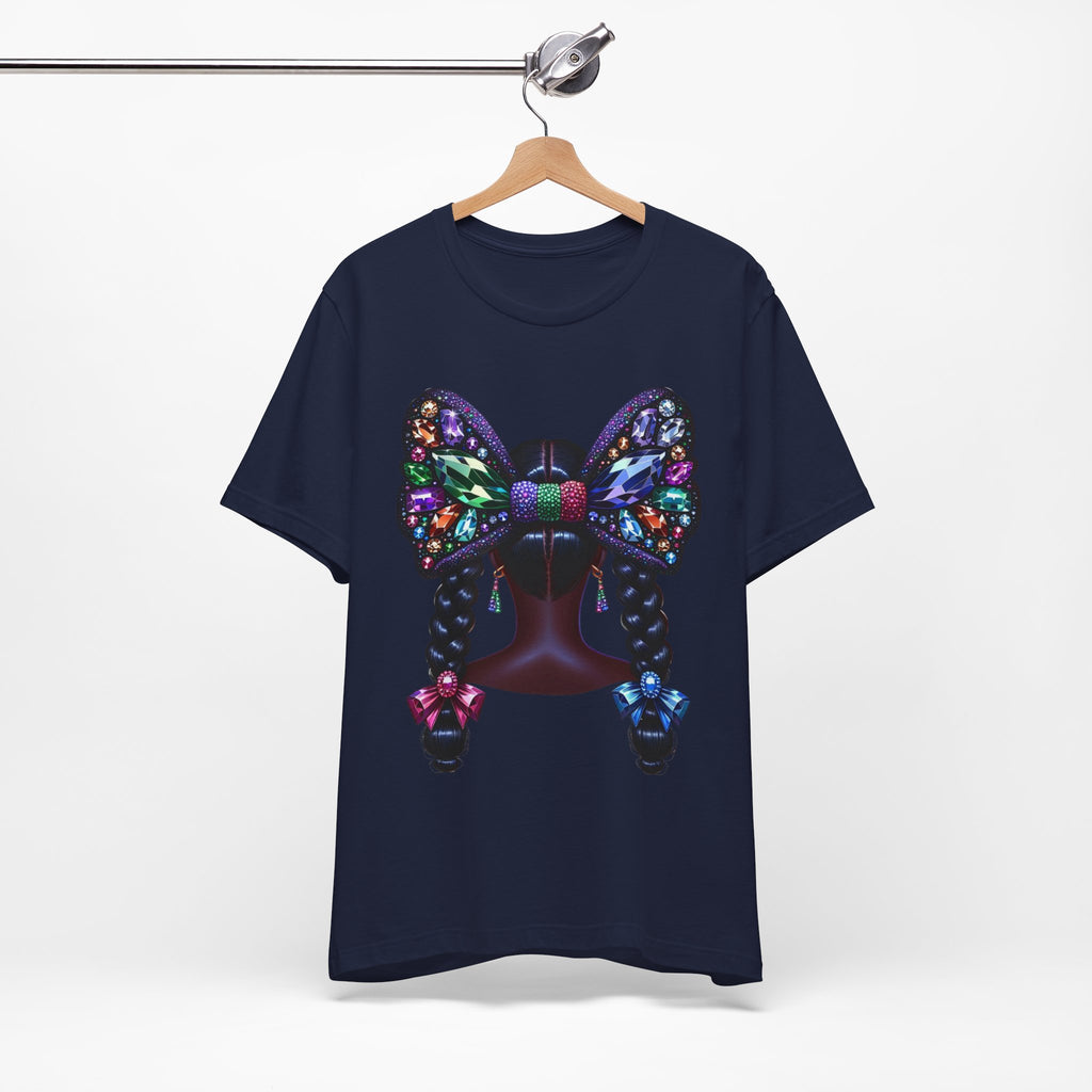 Butterfly Bow Beauty Tee – Black Girl Magic Graphic Shirt