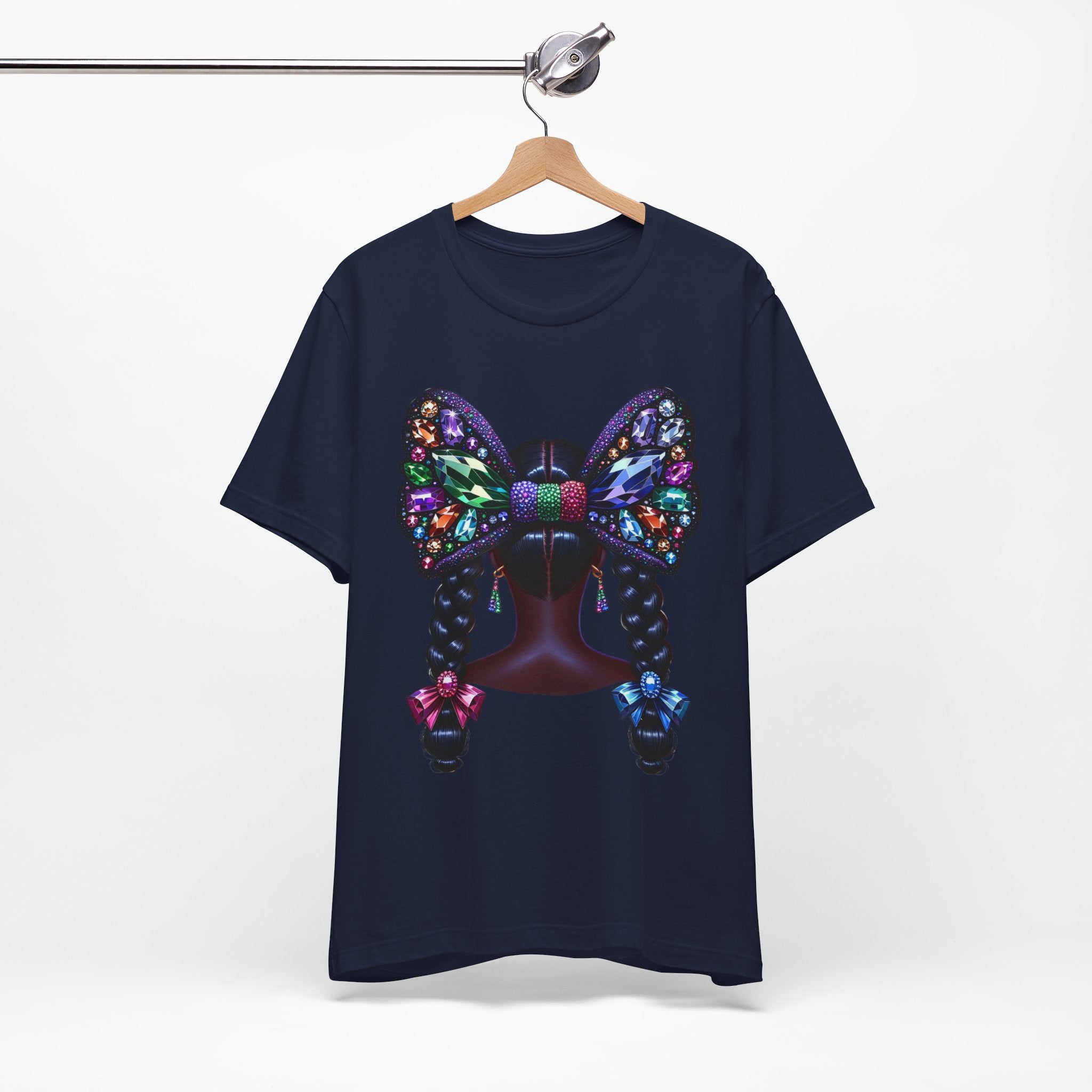 Butterfly Bow Beauty Tee – Black Girl Magic Graphic Shirt