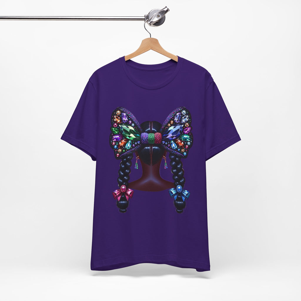 Butterfly Bow Beauty Tee – Black Girl Magic Graphic Shirt