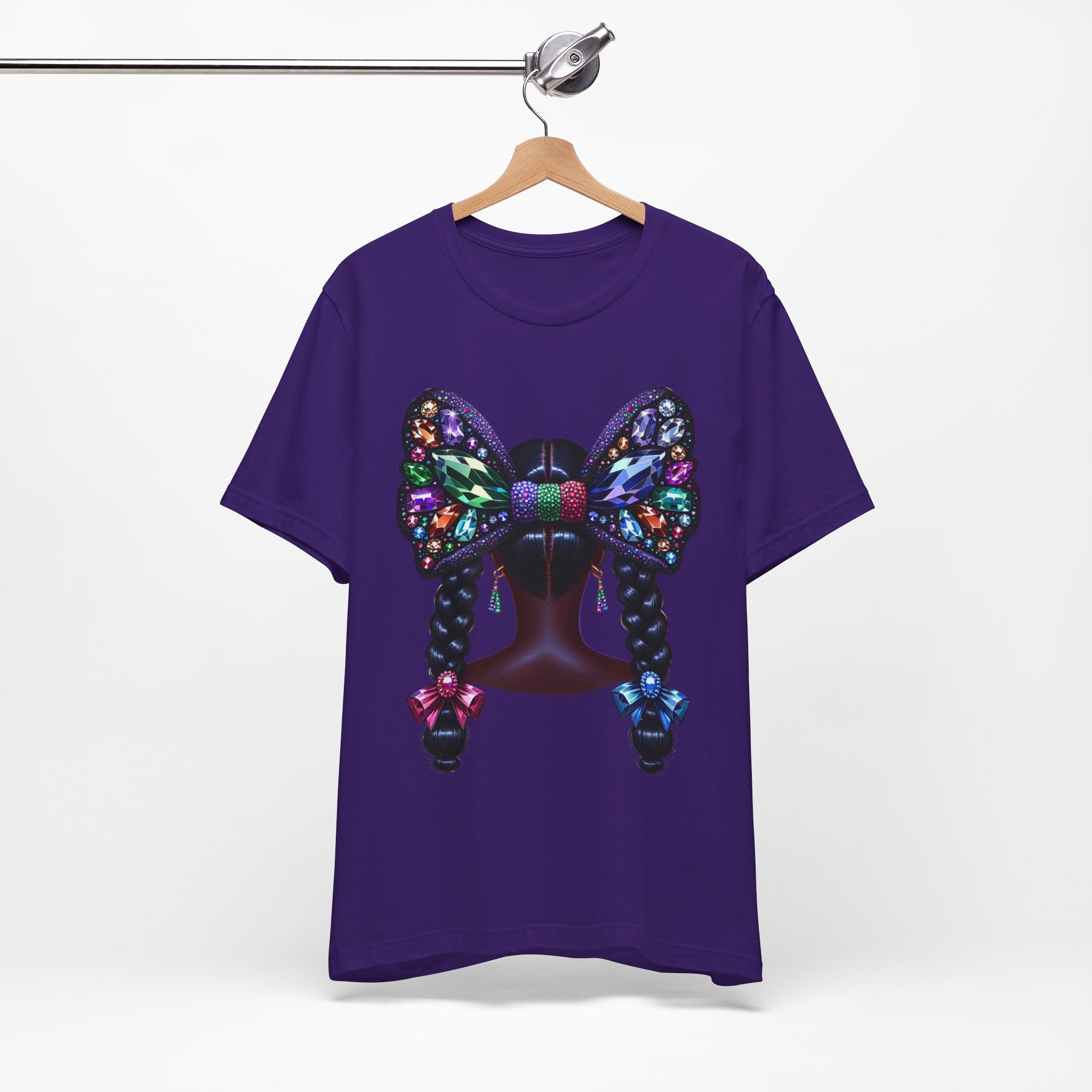 Butterfly Bow Beauty Tee – Black Girl Magic Graphic Shirt