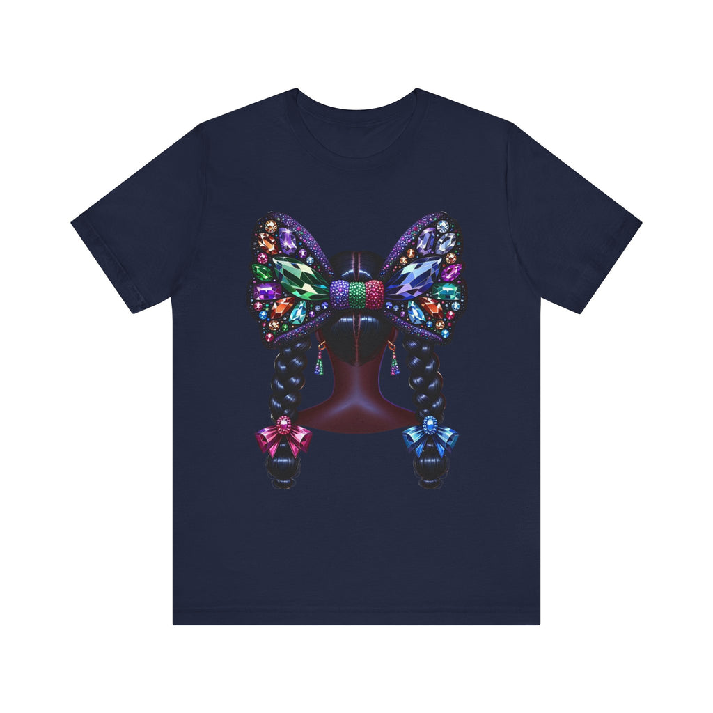 Butterfly Bow Beauty Tee – Black Girl Magic Graphic Shirt