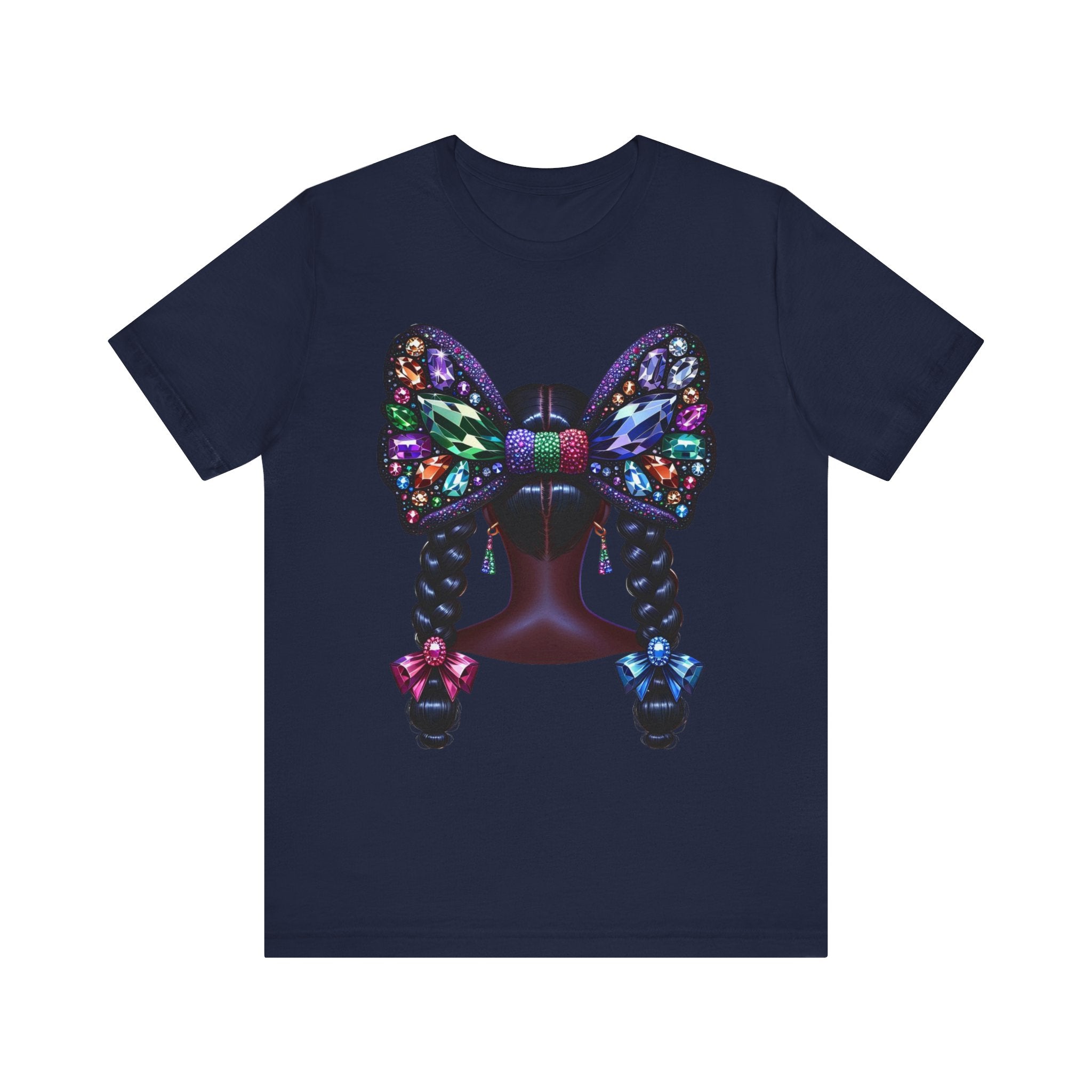Butterfly Bow Beauty Tee – Black Girl Magic Graphic Shirt