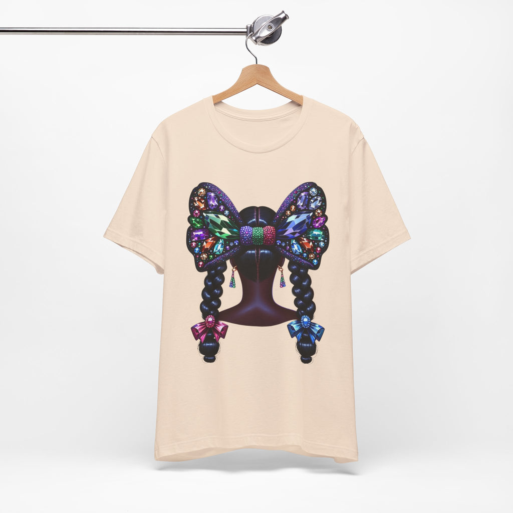 Butterfly Bow Beauty Tee – Black Girl Magic Graphic Shirt
