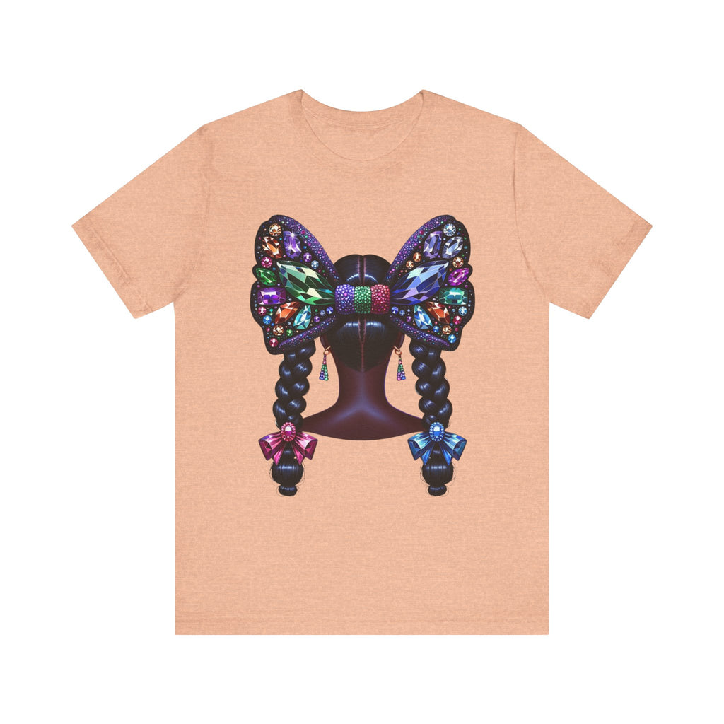 Butterfly Bow Beauty Tee – Black Girl Magic Graphic Shirt