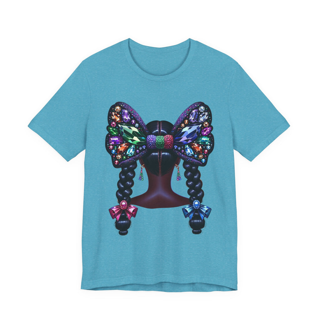 Butterfly Bow Beauty Tee – Black Girl Magic Graphic Shirt