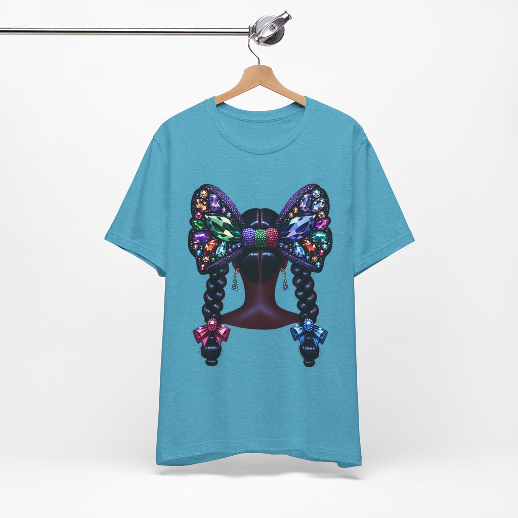 Butterfly Bow Beauty Tee – Black Girl Magic Graphic Shirt