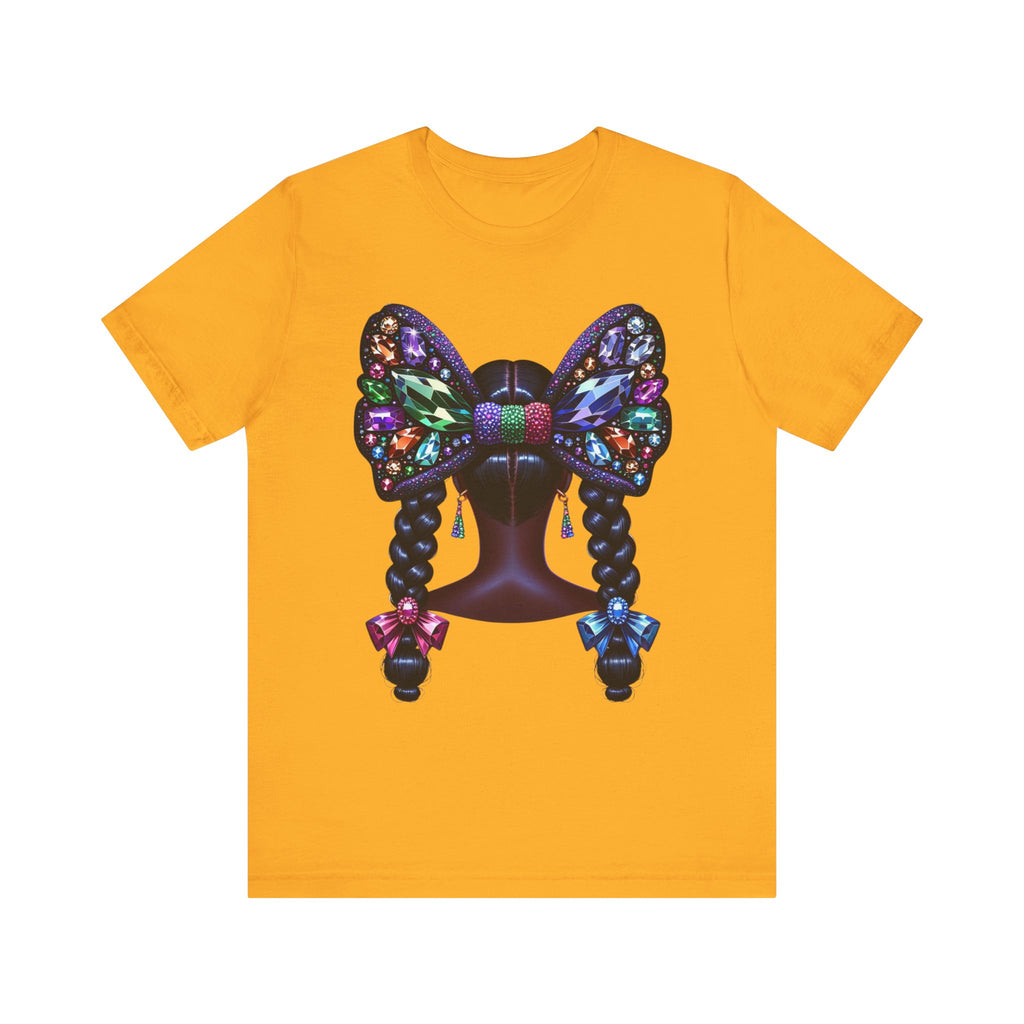 Butterfly Bow Beauty Tee – Black Girl Magic Graphic Shirt