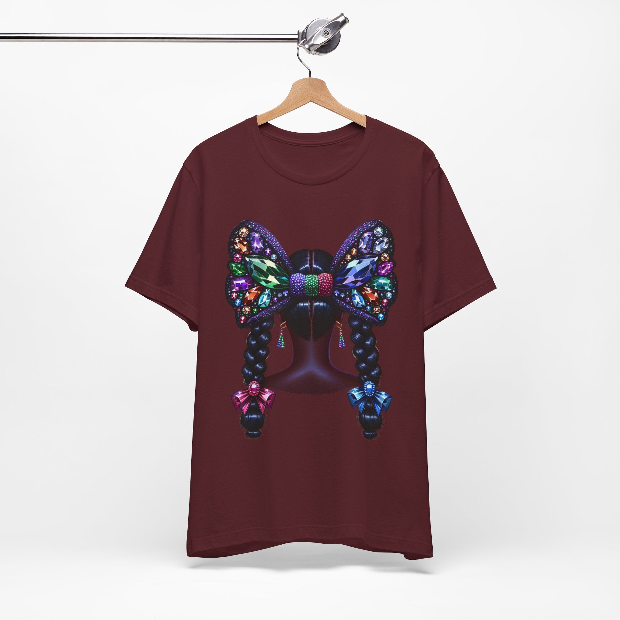 Butterfly Bow Beauty Tee – Black Girl Magic Graphic Shirt