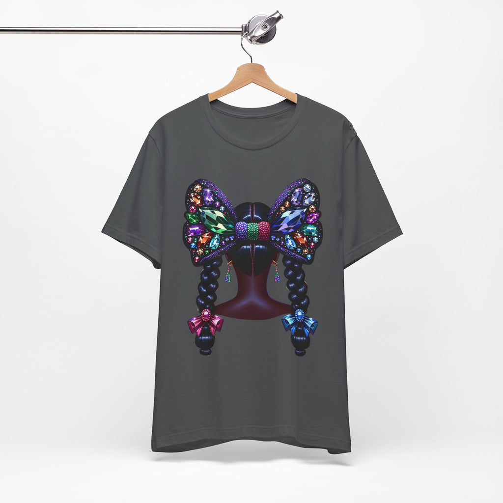 Butterfly Bow Beauty Tee – Black Girl Magic Graphic Shirt