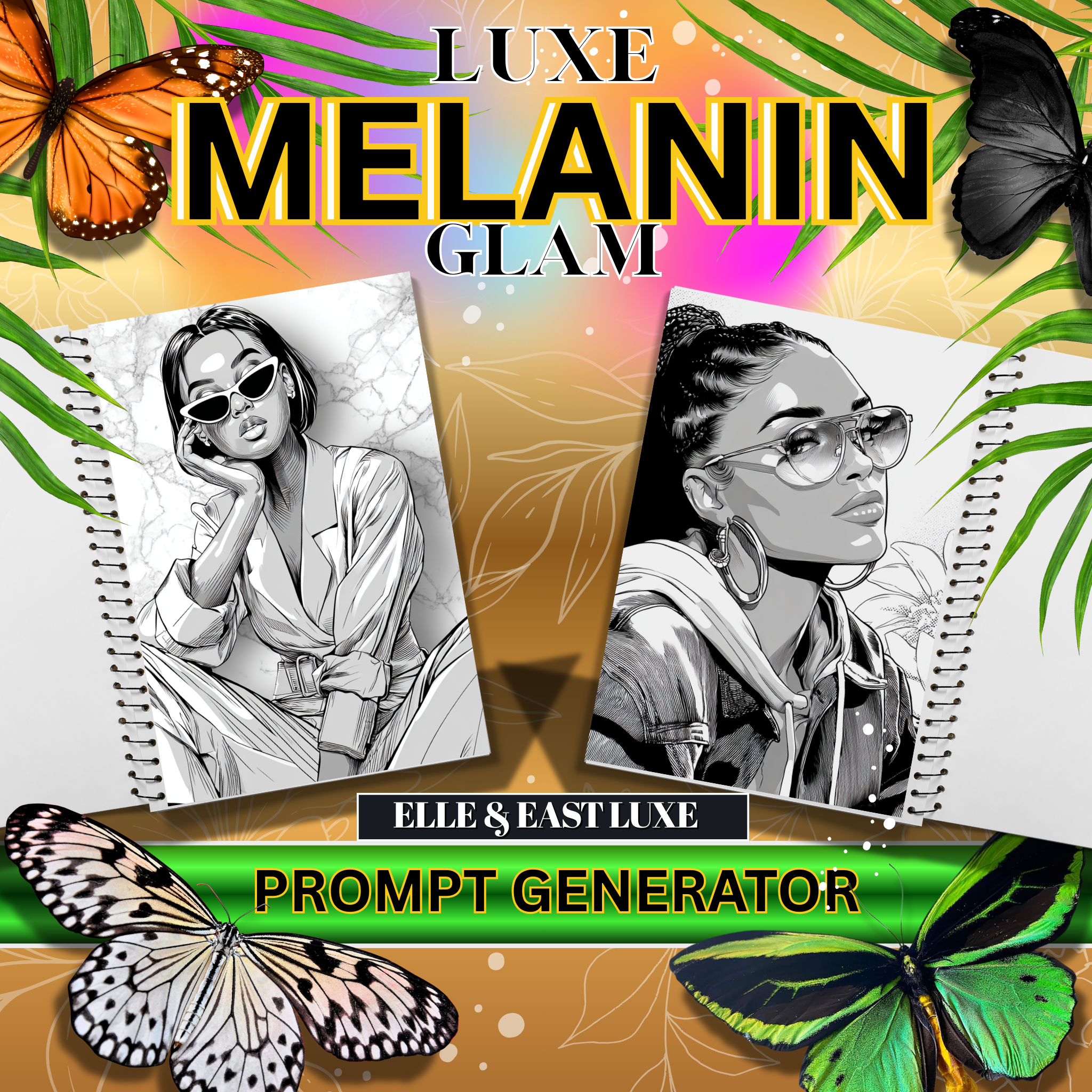 🌸 Luxe Melanin Glam – Prompt Generator 🌸