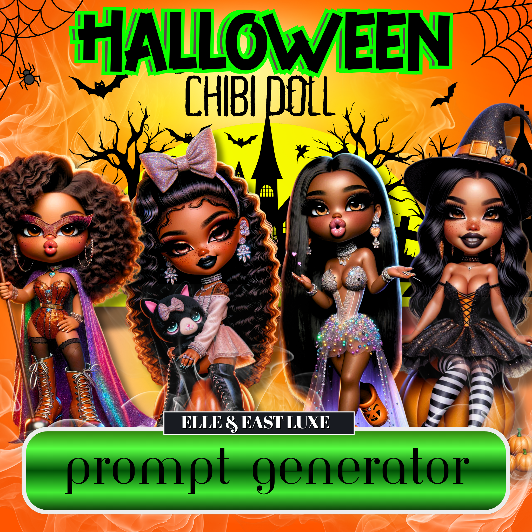 🎃✨ Halloween Chibi Doll Prompt Generator ✨🎃