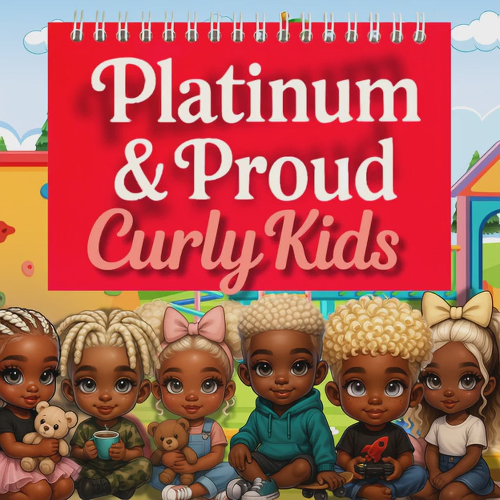 Platinum & Proud Curly Kids – Digital Character Pack (Set of 6)